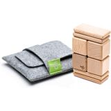 8 Peças Tegu Pocket Pouch Conjunto Magnético De Bloco De Madeira, Natural
