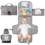 Almofada De Troca De Fraldas Portáteis, Almofada De Troca Portátil Para Menino Recém-nascido &amp, Baby- Baby Changing Pad Com Bolso De Lenços Inteli