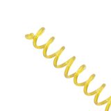 Espirais Para Encadernação Espiral Colorido 17mm 100 Folhas Cores Amarelo Transp.