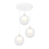 Lustres Pendentes Triplo Harmony Bolinha Branco