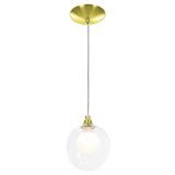 Lustre Pendente Harmony Bolinha Dourado