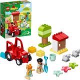 Lego Duplo Town Farm Tractor &amp, Animal Care 10950 Creative Playset For Toddlers With A Toy Tractor And 2 Sheep, New 2021 (27 Pieces)