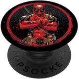 Marvel Deadpool Wade Wilson Ícone Popsockets Popgrip: Aperto Permutável Para Telefones &amp, Tablets