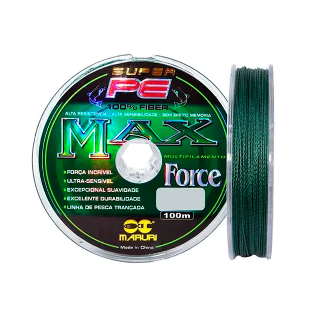 Linha De Pesca Multifilamento Maruri Super Pe Max Force 4x Verde 100m