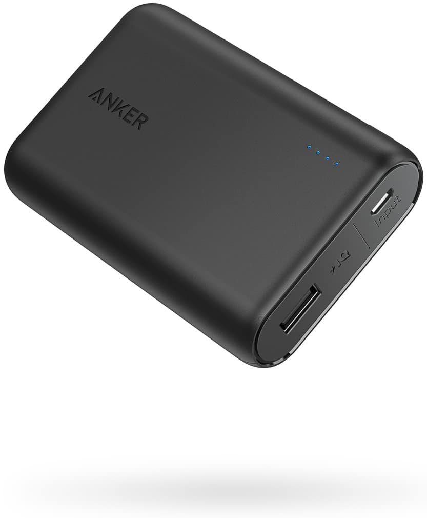 Carregador Portátil Anker Powercore 10000, Um Dos Menores E Mais Leves Power Bank De 10000mah, Bateria Ultra-compacta, Carregador De Telefone De Tecn