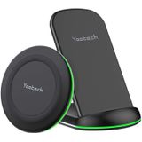 Carregador Sem Fio Yootech, 2 Pack Qi-certified 10w Max Wireless Charging Pad Stand Bundle, Compatível Com Iphone Se 2020/11 Pro, Galaxy S21/s20/not