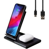 Carregador Sem Fio, Suporte De Carregamento Sem Fio Rápido, Estação De Carregamento Sem Fio 2 Em 1 Dock Para Iphone 13/12/11/pro/max/x/xs/xr/airpods2