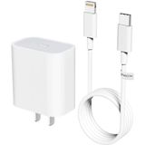 Carregador de Parede Rápida Certificado pela Apple MFi para iPhone 11, 12, Pro, Max, Mini, Xs/Xr/X/SE2/8 Plus, iPad Pro, AirPods (20W USB-C)