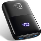 Carregador Portátil INIU, 22,5W PD3.0 QC4.0 Carregamento Rápido USB-C LED Display 10000mAh Power Bank, 3 Saídas Bateria com Suporte de Telefone