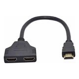 Cabo Hdmi Splitter  1 Macho Para 2 Fêmea