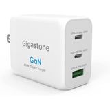 Extreme Compact Gan Technology Gigastone Pd 65w Gan Wall Charger 3 Portas, Adaptador De Carga Rápida 2 Usb-c + 1 Usb-a, Compatível Com Iphone, Ipad