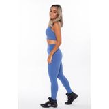 Legging Básica Azul Lisa