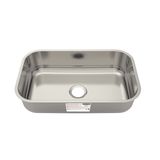 Cuba De Embutir Tramontina 56 X 34 X 14 Cm Basic 56 Bl Standard Em Aço Inox Sem Válvula Tramontina