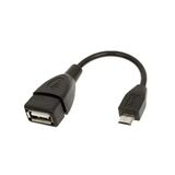 Cabo Adaptador V8 Micro Usb Para Usb (fêmea) Otg