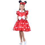 Fantasia Minnie Vermelha Infantil - Disney  P