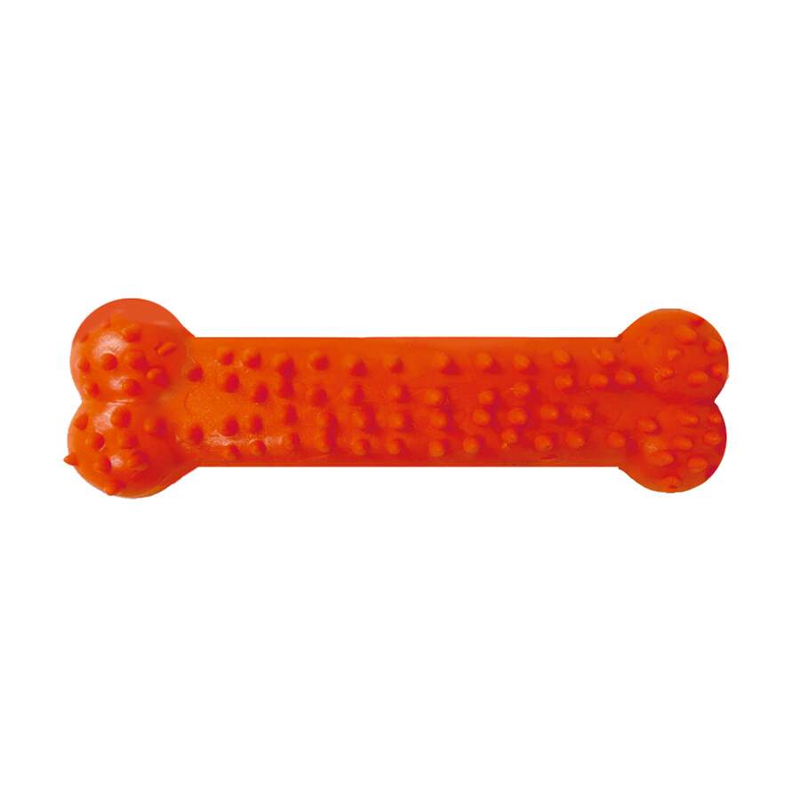 Brinquedo Furacão Pet Osso Plaque Ataque Com Cravo Vermelho Para Cães - Tamanho P