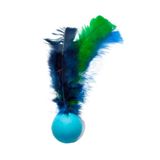 Brinquedo Plumas E Penas Bolinha Fishing Para Gatos - Cores Sortidas - 1 Unidade