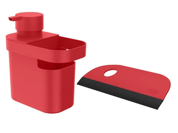 Kit Dispenser De Detergente 650ml + Rodo De Pia Trium Ou Carrefour