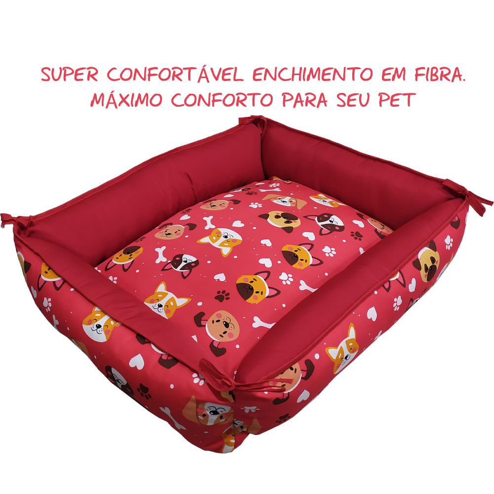 Cama Para Cachorro Médio Com Zíper E Impermeável