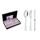 Faqueiro Mônaco Aço Inox Com Facas De Mesa Forjadas 72 Pc -tramontina