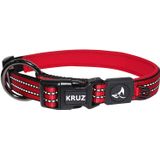 Kruz Pet Kzv006-03m Coleira De Cão Reflexivo Para Cães Pequenos, Médios E Grandes