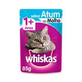 Ração Whiskas - Úmida Sachê Para Gatos Adultos (atum) - 85grs.