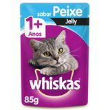 Ração Úmida Whiskas Sachê Peixe Jelly Gatos Adultos 85g