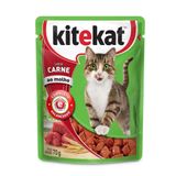 Ração Úmida Kitekat Gatos Adultos Carne Ao Molho 70g