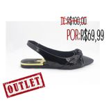 Sapato feminino preto verniz bico fino elegante Vizzano