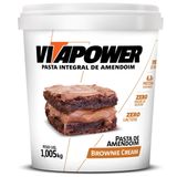 Pasta De Amendoim Integral - 1005g Brownie Cream - Vitapower