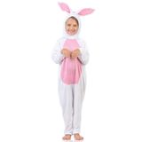 Fantasia Coelho Branco Macacão Infantil  M