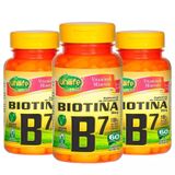 Vitamina B7 (Biotina) - 3x 60 Cápsulas - Unilife
