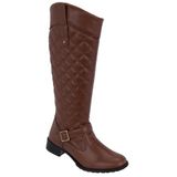 Bota Montaria Feminino Cano Longo Casual Macia Confortável