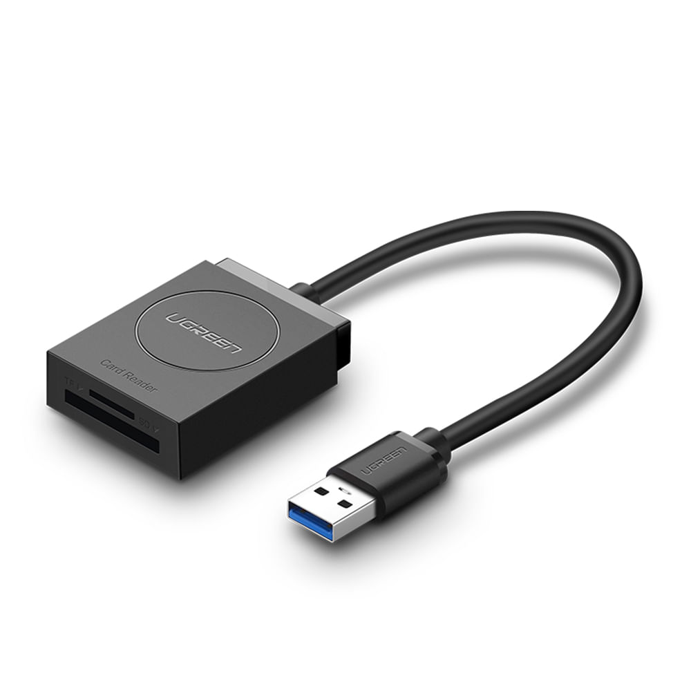 Adaptador Ugreen Cr127 Usb 3.0 P Micro Sd E Sd Preto Menor preço em Adaptador Ugreen Cr127 Usb 3.0 P Micro Sd E Sd Preto