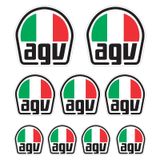 Adesivos Capacete Agv Refletivo Não Desbota