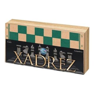 Jogo De Xadrez - Madeira - Marcio Artesanatos