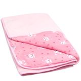 Manta Soft Dupla Face Feminina Coelha Rosa