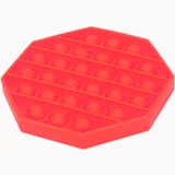 Jogo De Silicone Pocpop Octógono Sortidos Vermelho