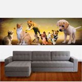 Adesivo Decorativo Parede Pet Shop Faixa Cachorro Gato Animais