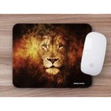 Mouse Pad Emborrachado Leão Fogo