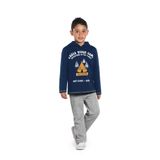 Conjunto Infantil Moletom com capuz Camp azul Rovitex