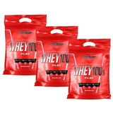 Kit 3X Whey 100% Pure - 907g Refil Baunilha - IntegralMédica