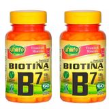 Vitamina B7 (Biotina) - 2x 60 Cápsulas - Unilife