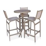 Conjunto Mesa Bistrô Com 3 Banquetas Para Área Externa - Capuccinno