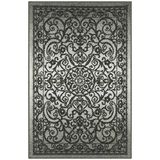 Tapetes Maples Pelham Vintage Area Rugs Para Sala De Estar &amp; Quarto Feito Nos Eua, 3&#39;4 X 5, Tonal Cinza