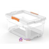 Caixa Organizadora Tramontina Basic com Rodas e Tampa em Plástico Transparente 60 L Tramontina
