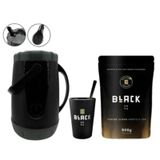 Kit Tereré Garrafa Térmica 2,5l + Erva Cuia Bomba Black Erva