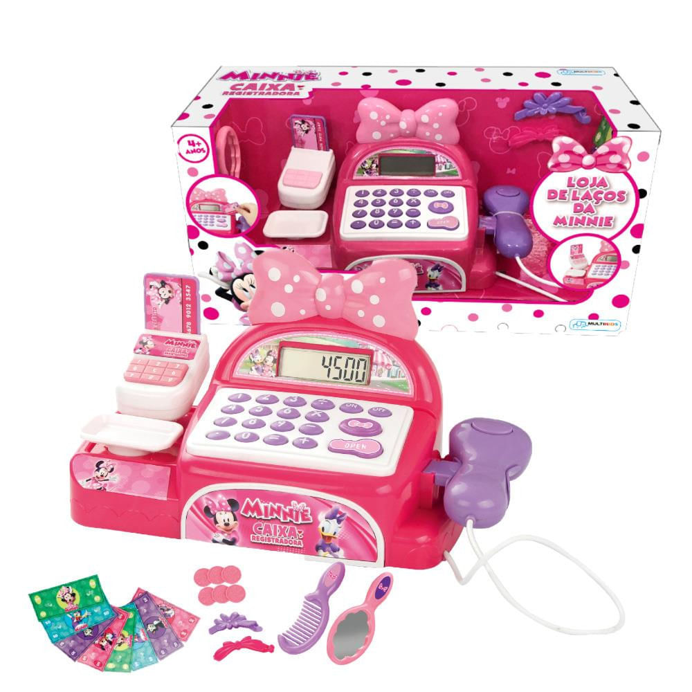 Caixa Registradora De Brinquedo  Minnie Mouse Rosa - Br1183