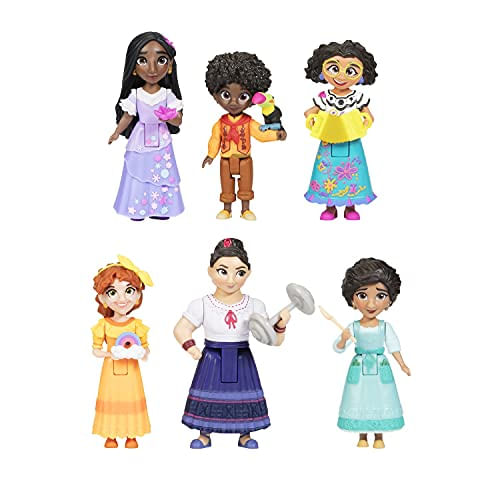 Disney Encanto Doll Figures, The Madrigal Family 6-pack Set Each With A Accessory - Great To Play With The Casa Madrigal