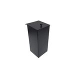 Lixeira Inox Preta Para Banheiro